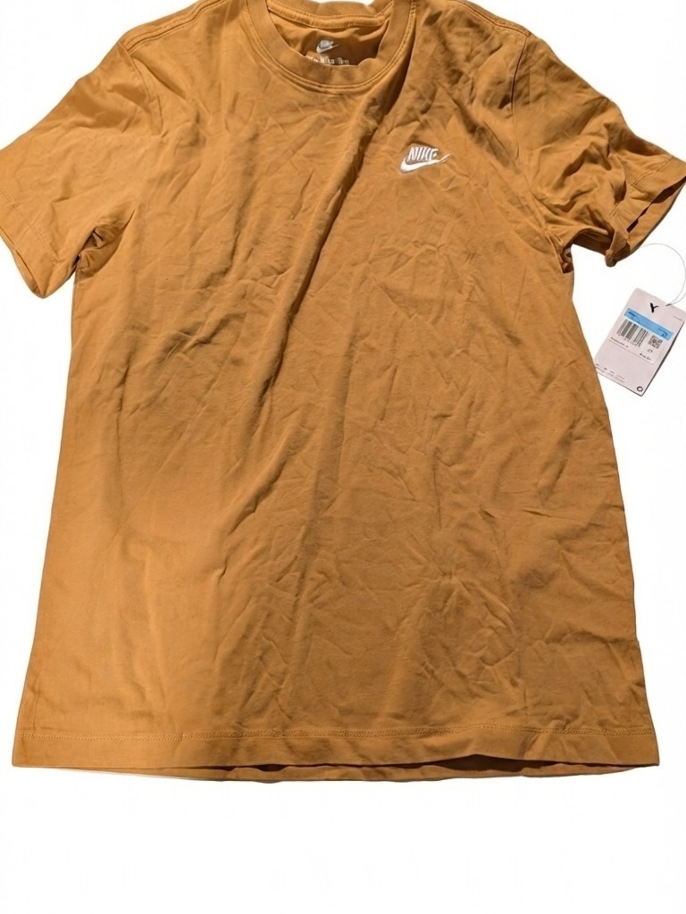 Nike Men’s Short Sleeve Crewneck T-Shirt — Mustard Brown